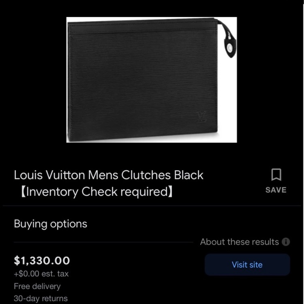 Louis Vuitton clutch bag